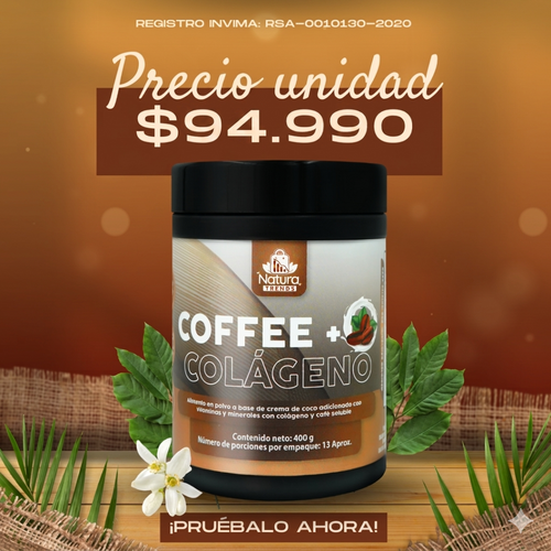 Café con Colágeno Essential Naturals – Vainilla o Capuccino