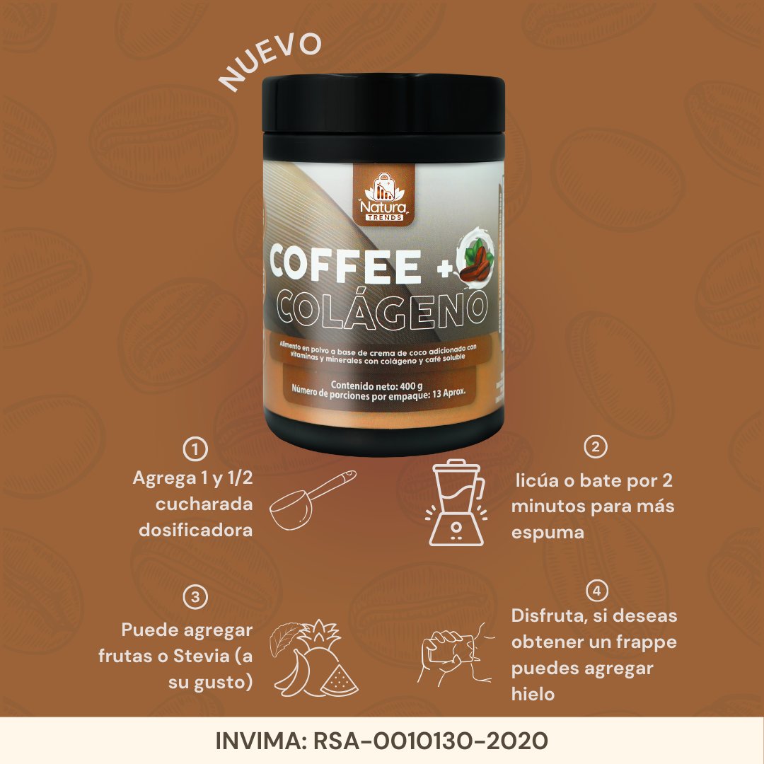 Modo de uso Coffee Colágeno